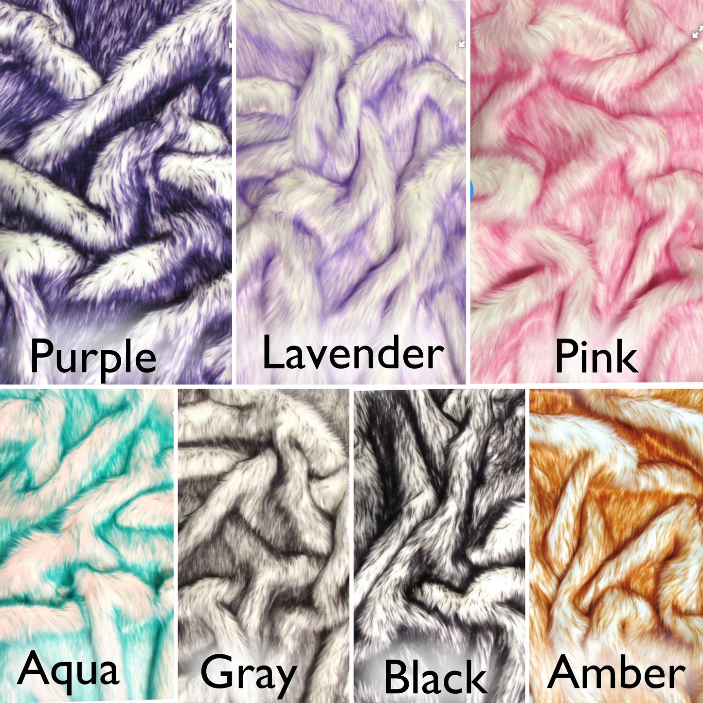 Collage of different fur colors