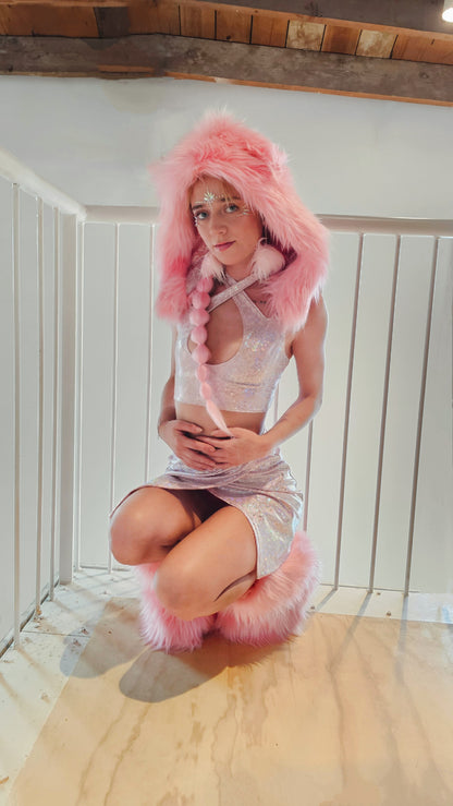 Pink Hood & Fluffies Set (Sample)