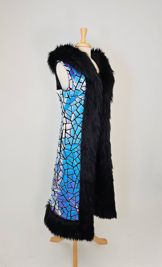 Iridescent Patchwork Velvet Duster (Sample)