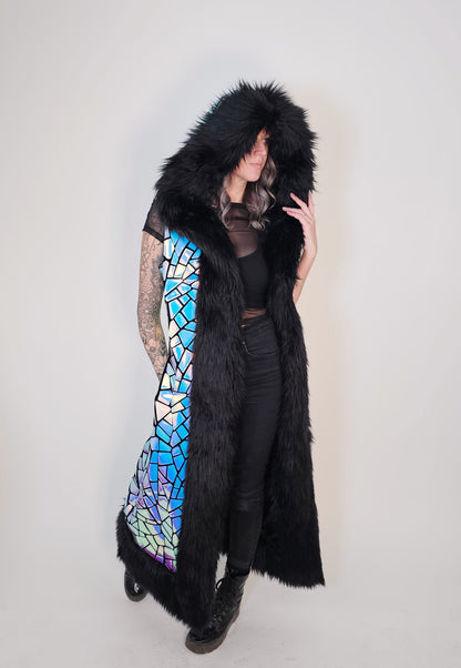 Iridescent Patchwork Velvet Duster (Sample)