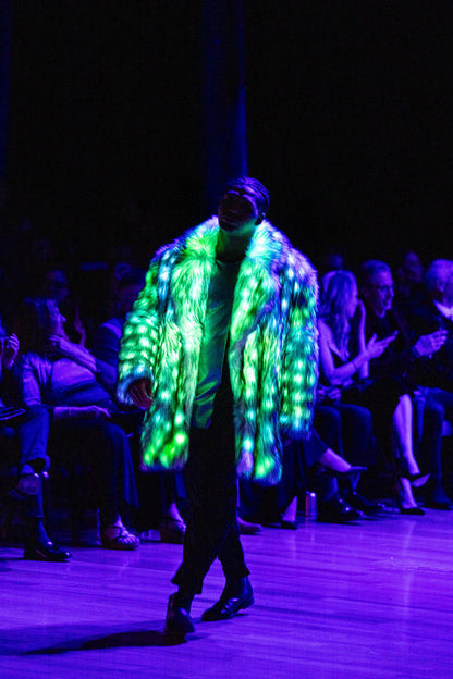 LED Coat with Lapel Collar, Masc XL (Sample)
