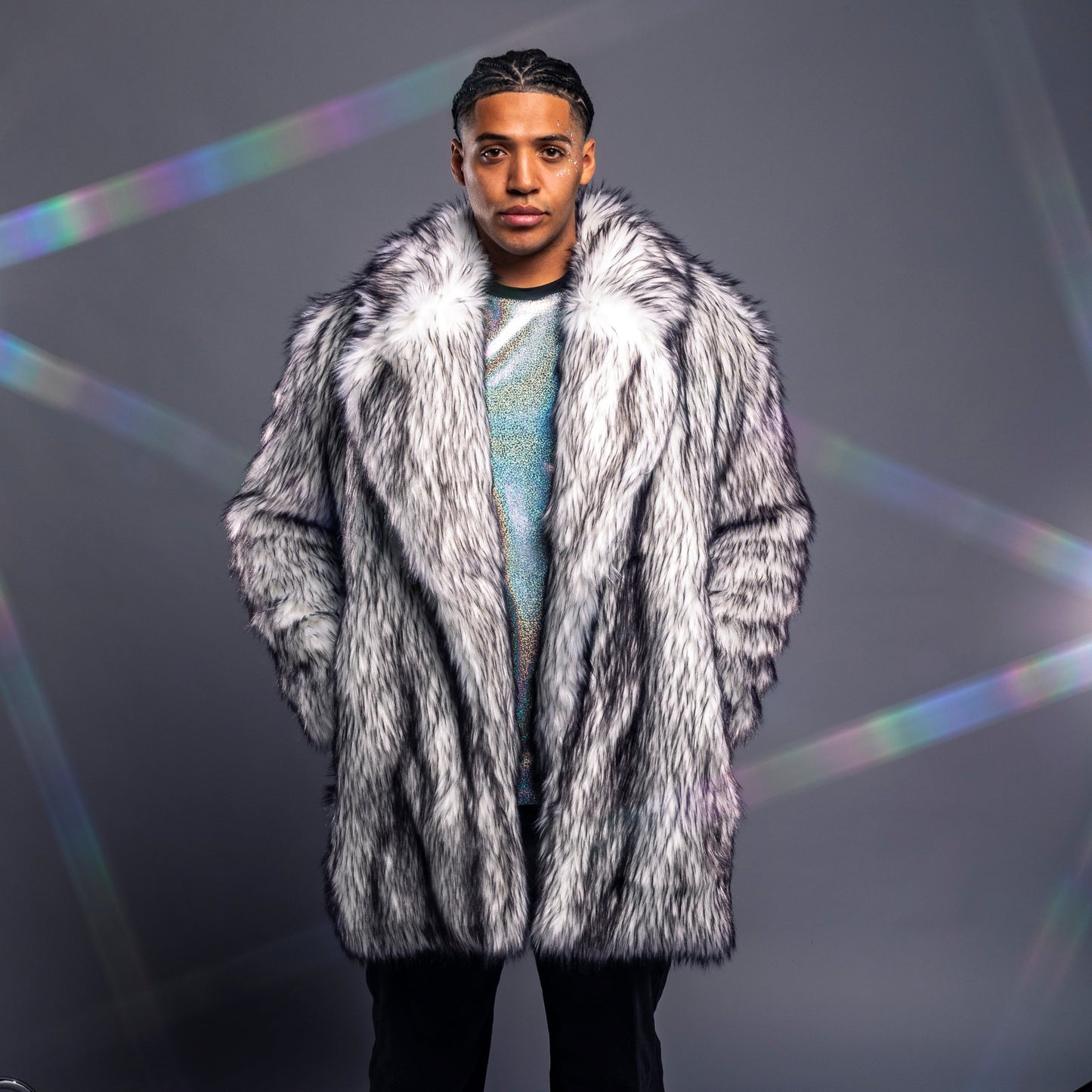 LED Coat with Lapel Collar, Masc XL (Sample)