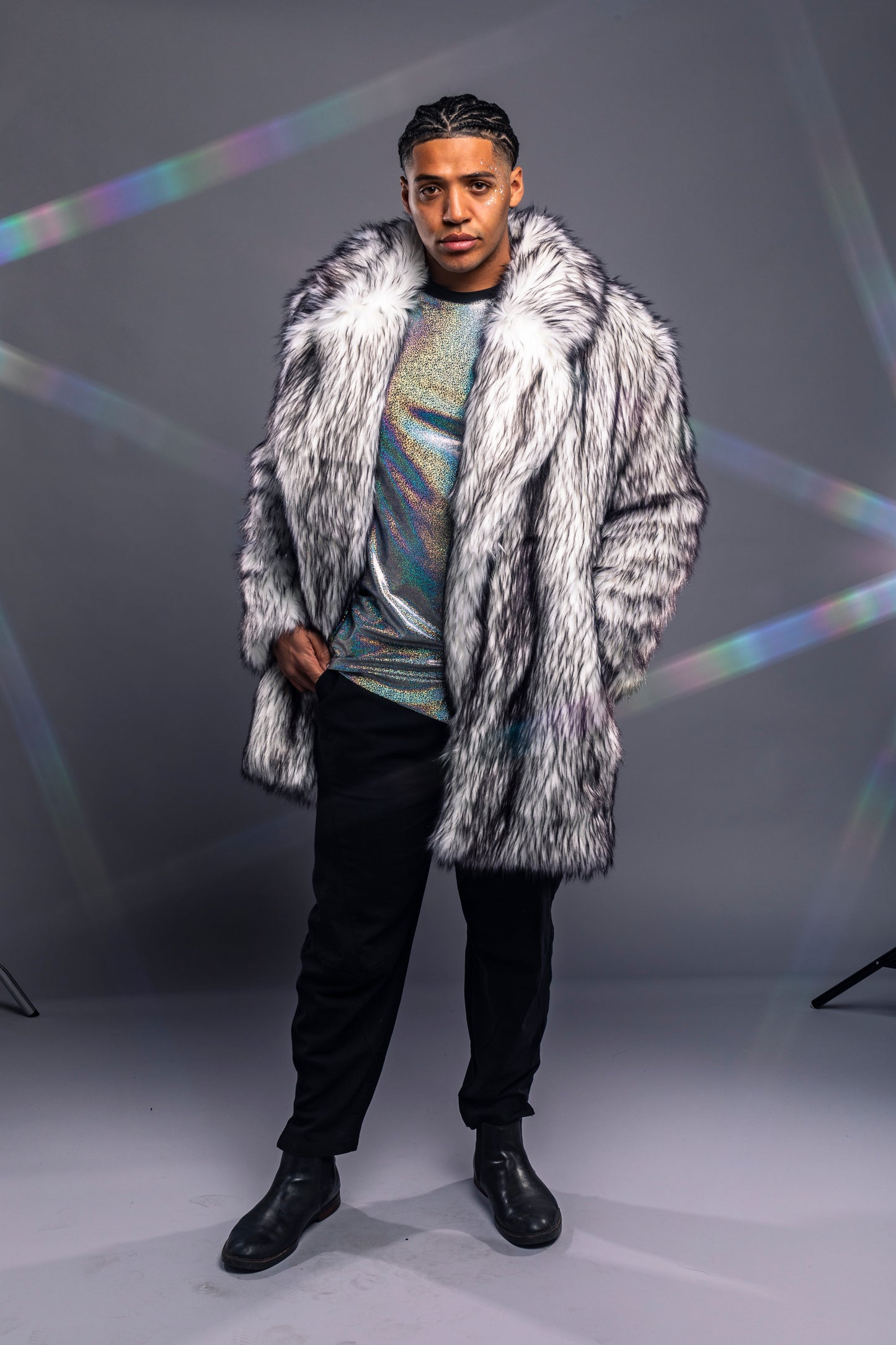 LED Coat with Lapel Collar, Masc XL (Sample)