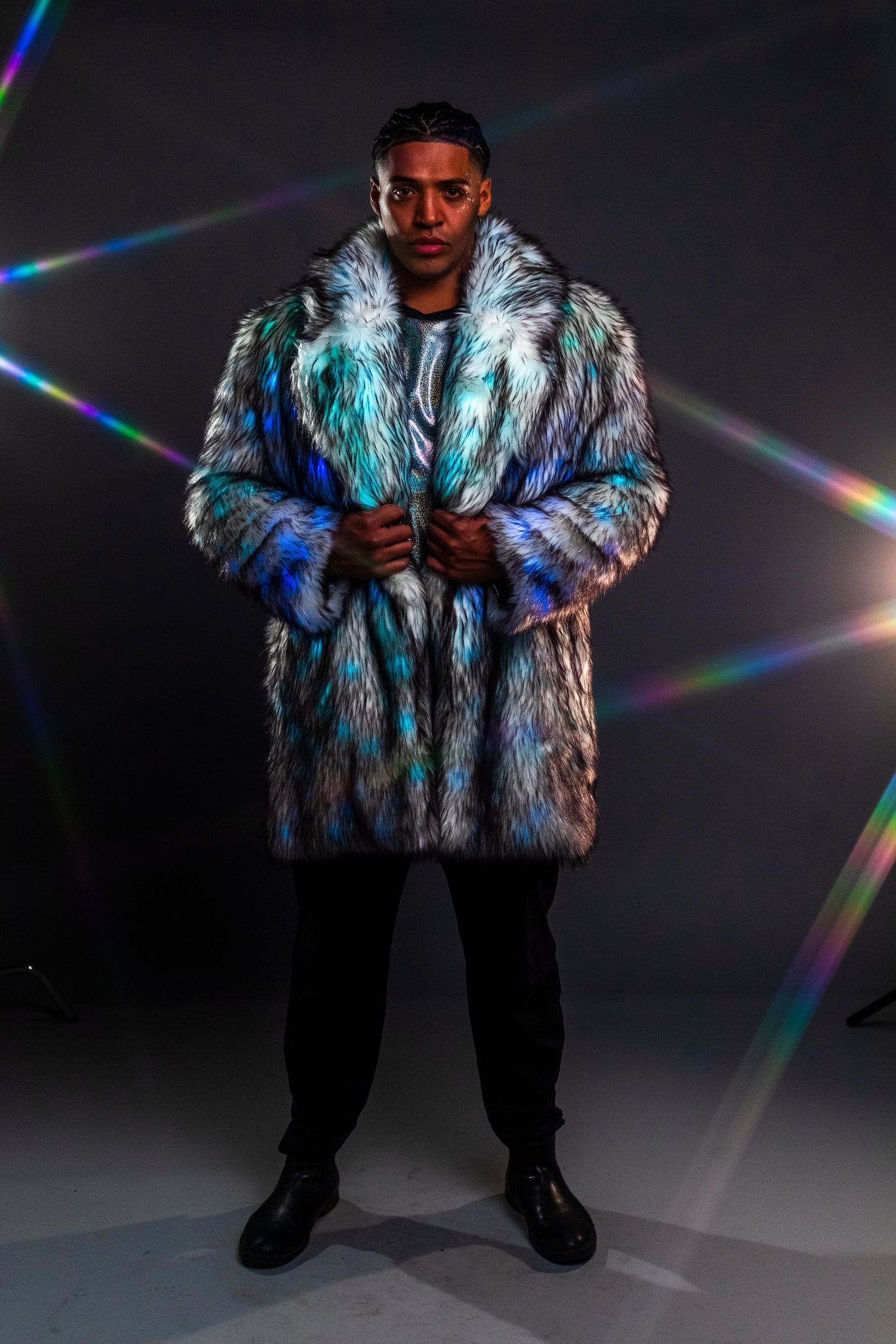 LED Coat with Lapel Collar, Masc XL (Sample)