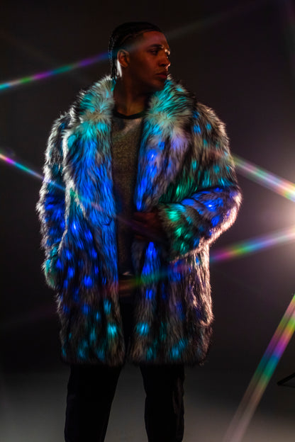 LED Coat with Lapel Collar, Masc XL (Sample)
