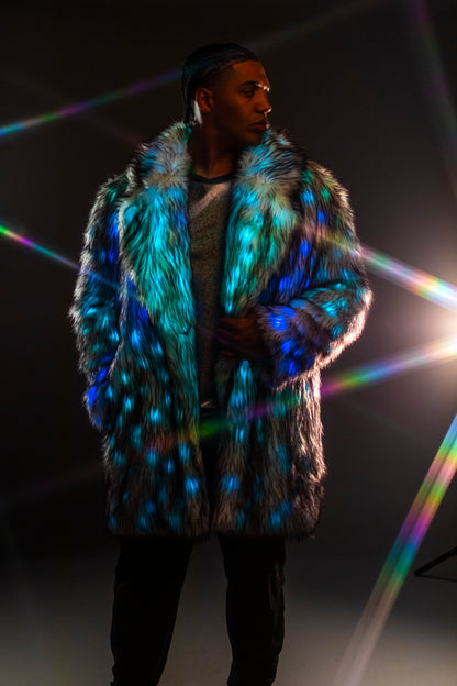 LED Coat with Lapel Collar, Masc XL (Sample)