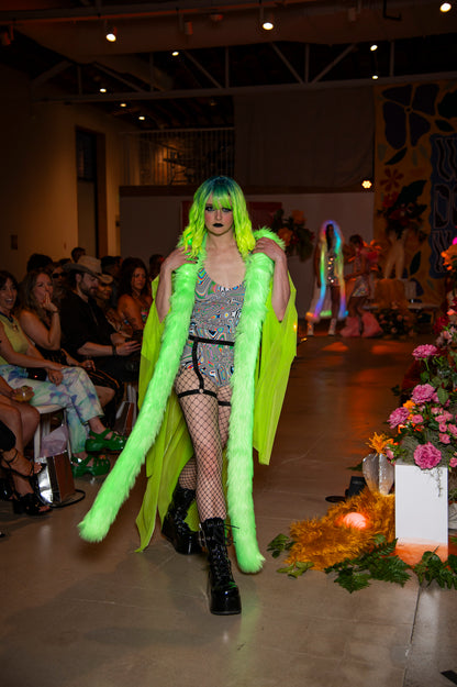 UV Green Tentacle Hood with LEDs (Sample)