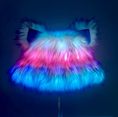 LED Faux Fur Bucket Hat