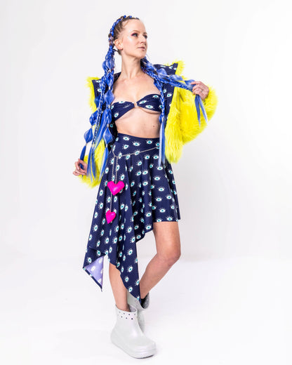 Eye Print Skirt Set (Sample)